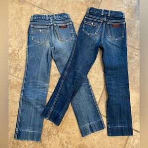 Sergio Valente Boys Rancher Cowboy Jeans size 10 Set of 2